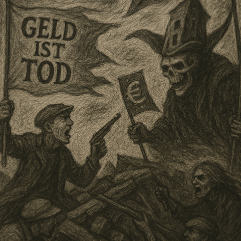 Karneval der Kaputtalisten Eine Gruppe wild entschlossener Menschen, bewaffnet mit Regenschirmen, Toastbrot und großen Parolen, stellt dem Kapital entgegen.